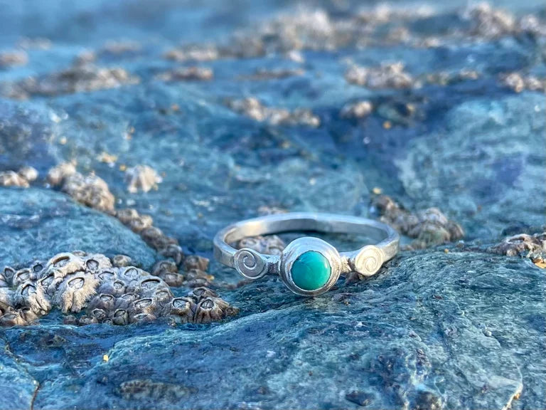 Turquoise Torc Ring