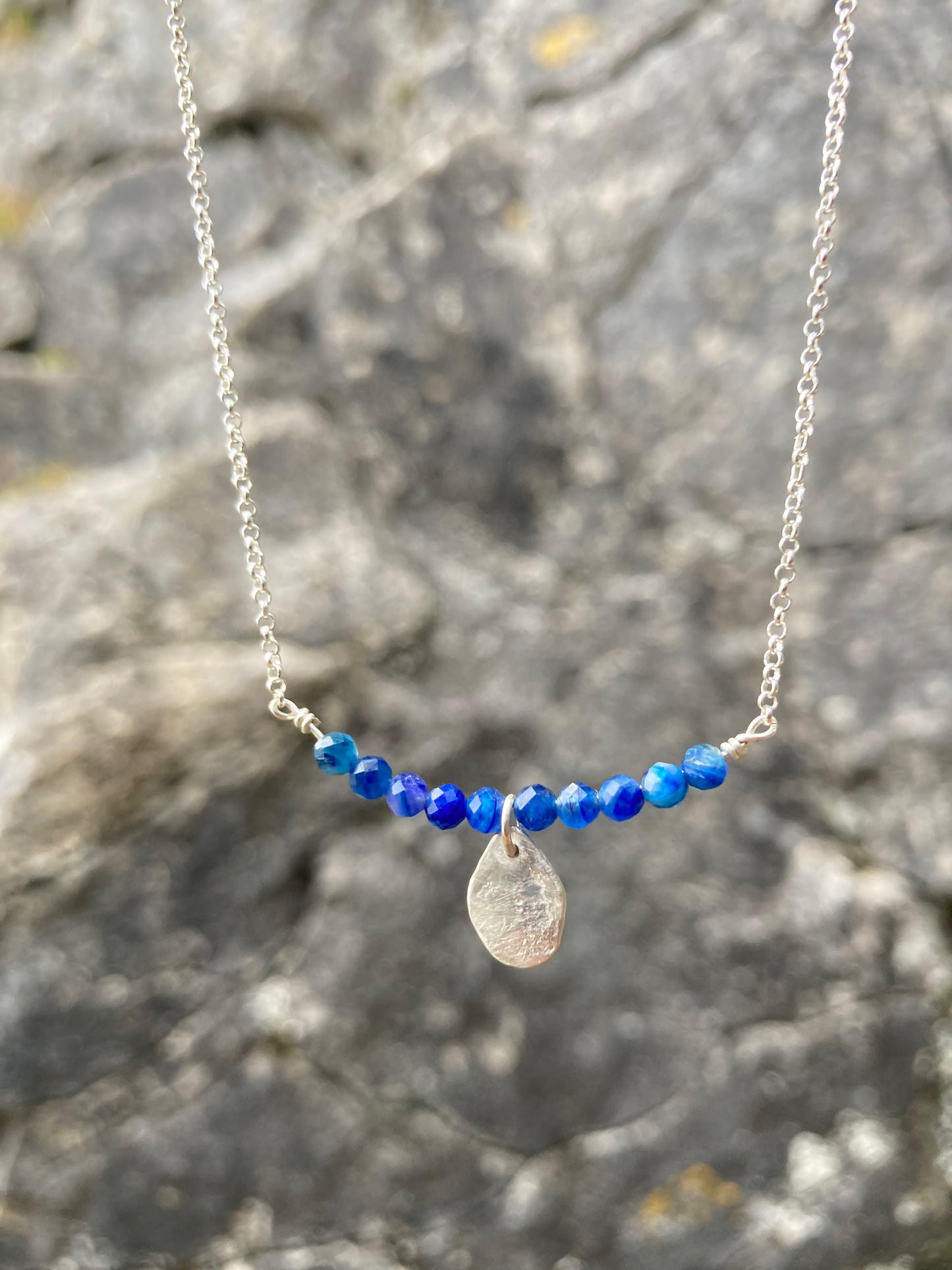 Lapis Pebble Necklace