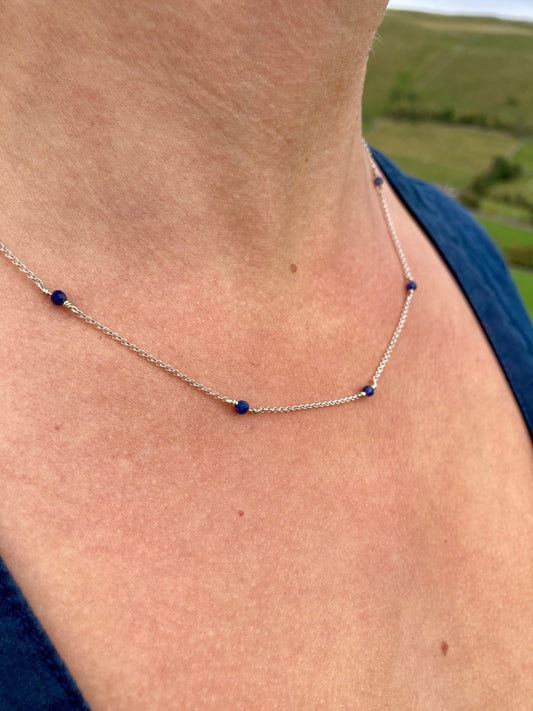 Lapis Drop Necklace