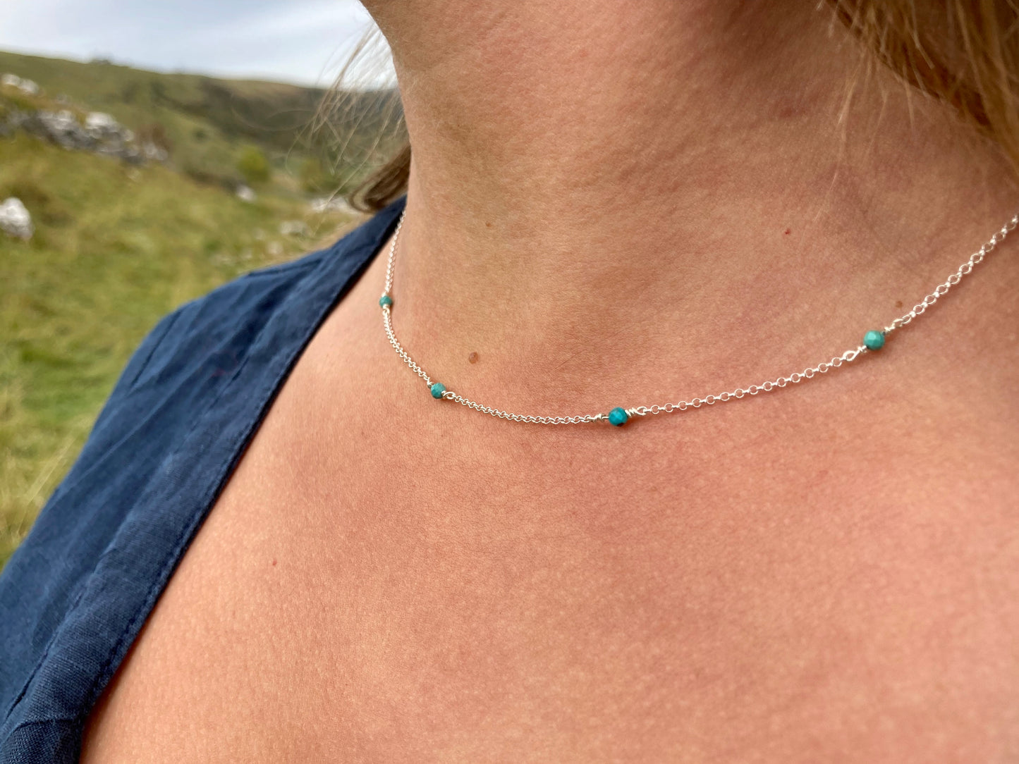 Turquoise Drop Necklace