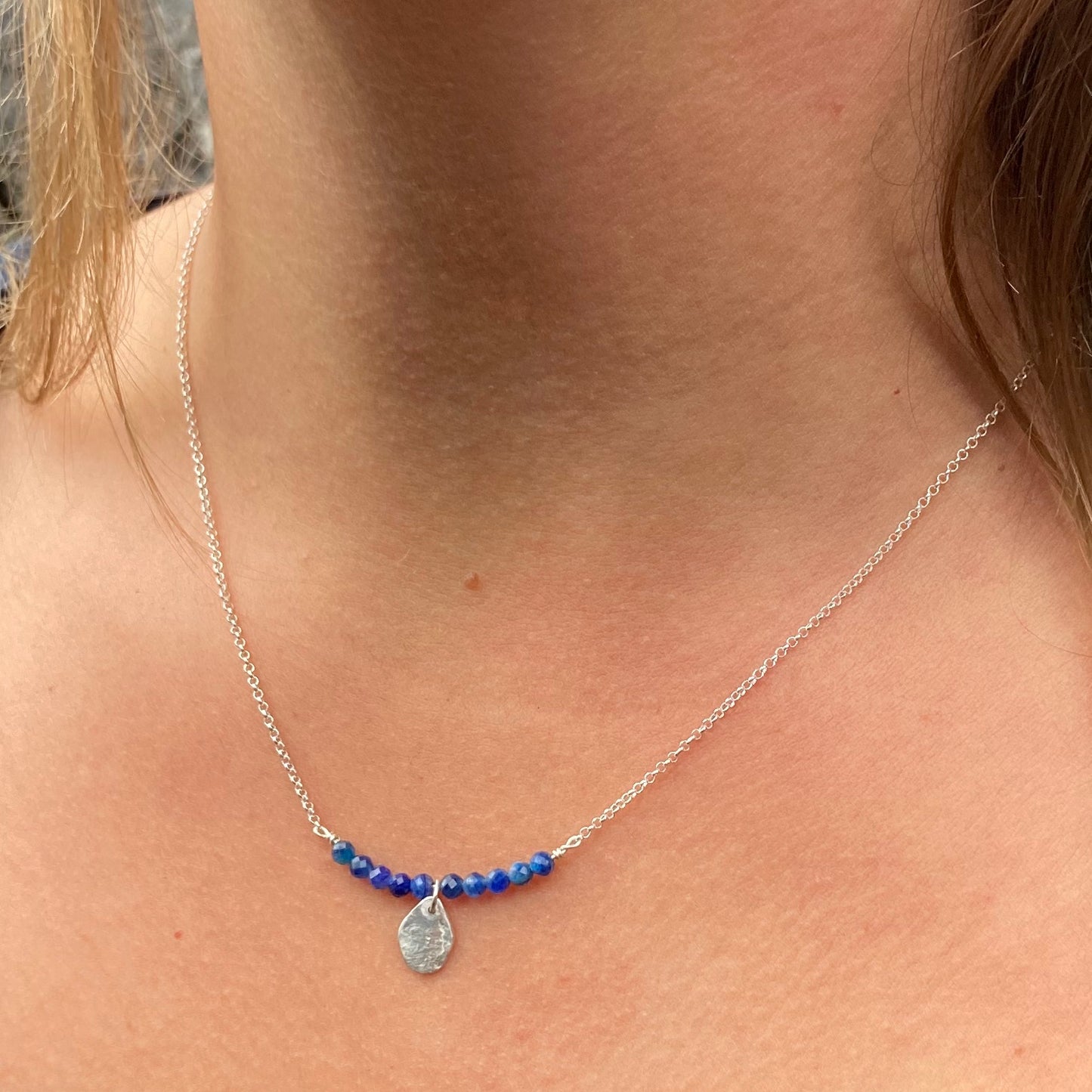 Lapis Pebble Necklace