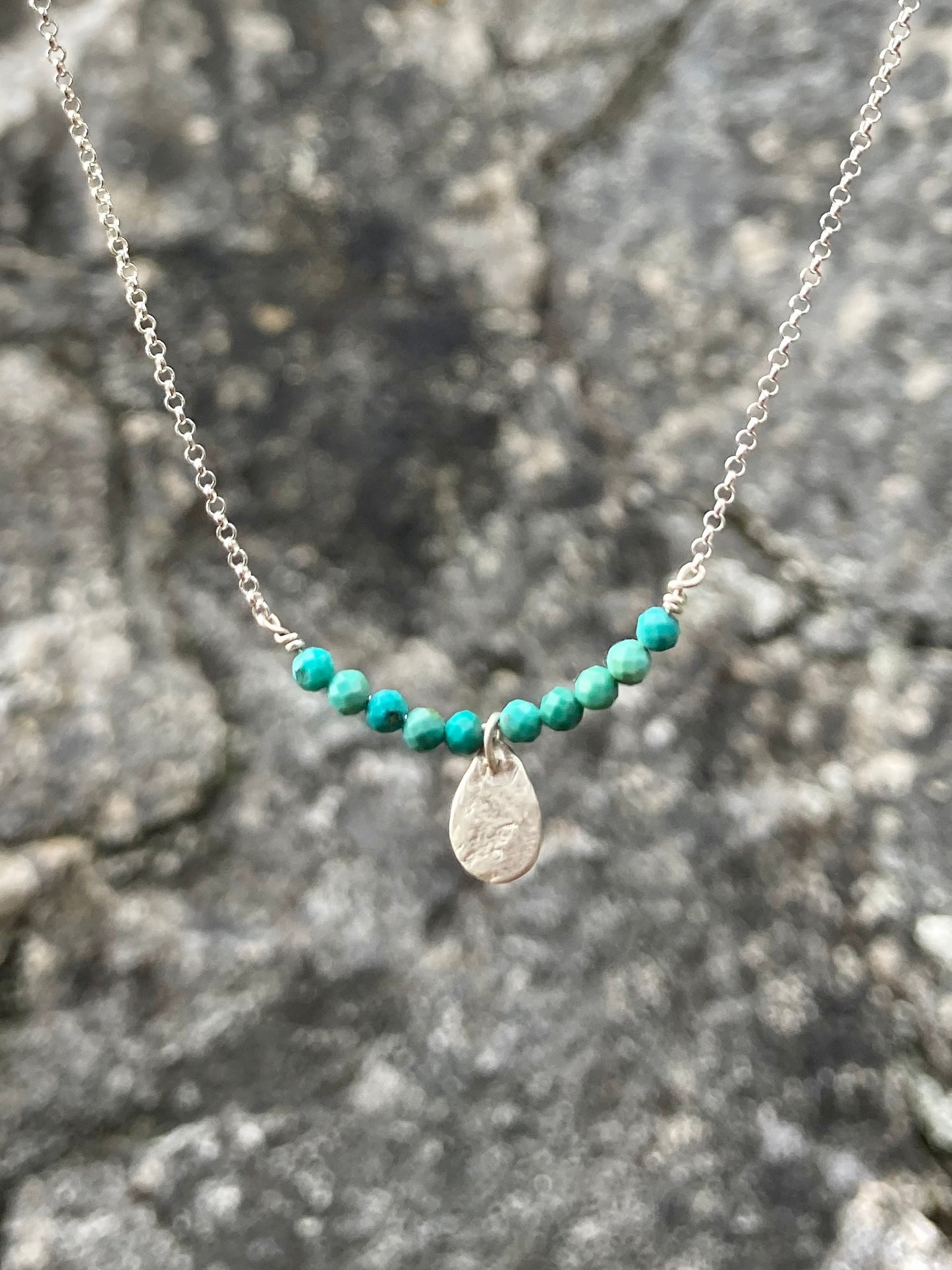 Turquoise Pebble Necklace