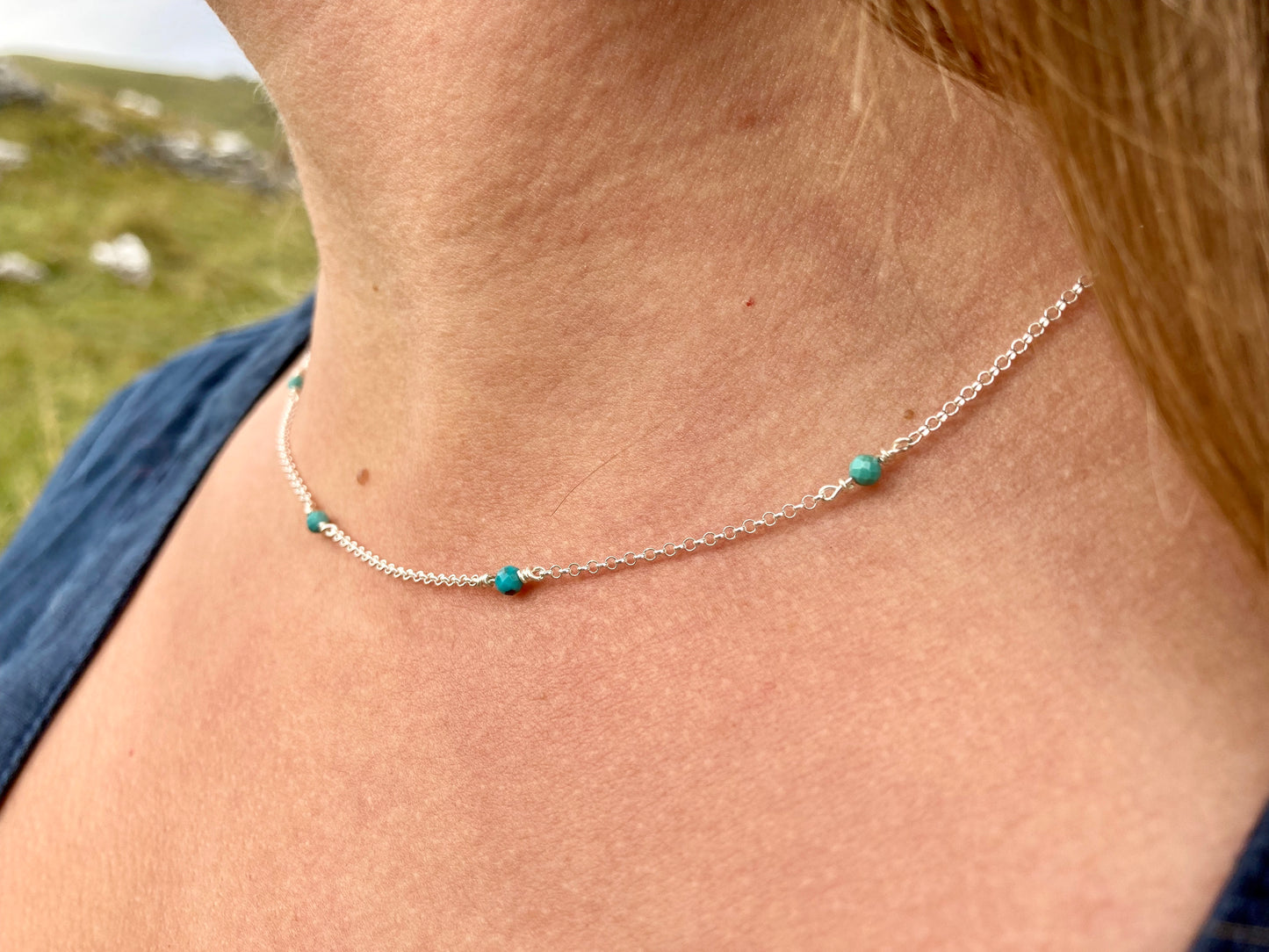 Turquoise Drop Necklace