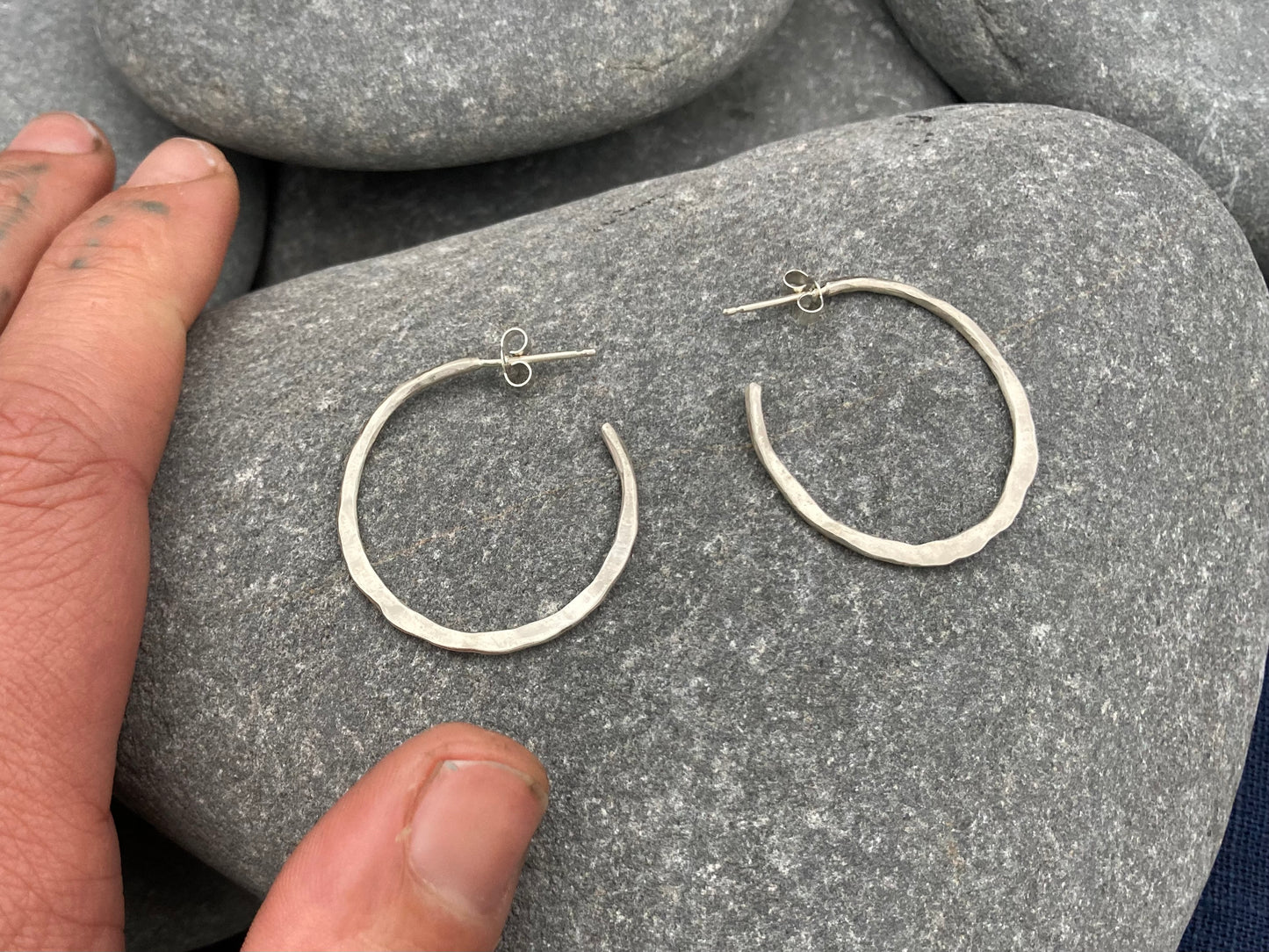 Dalr Silver Hoops