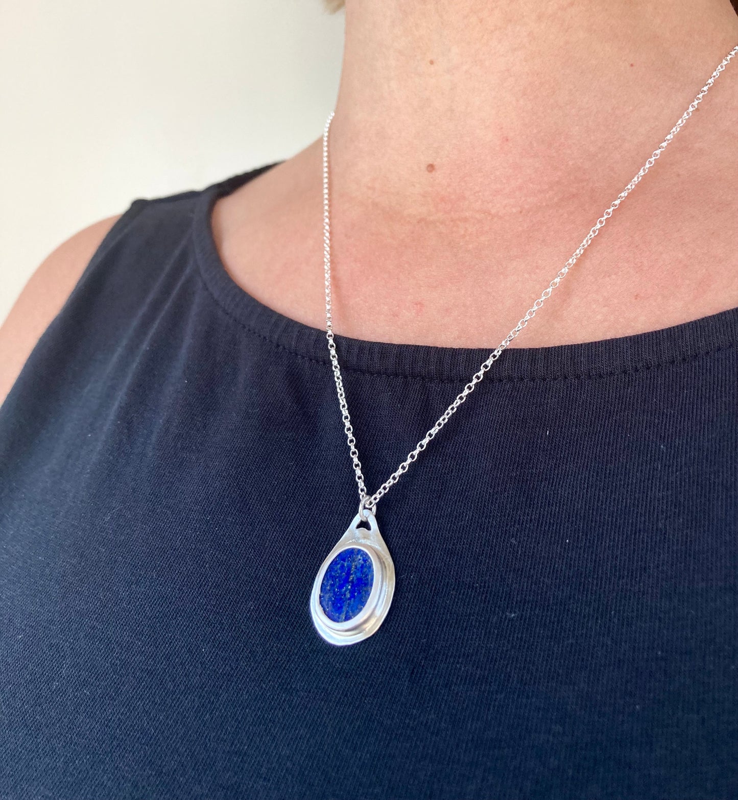 Lapis Lazuli Klimt Necklace