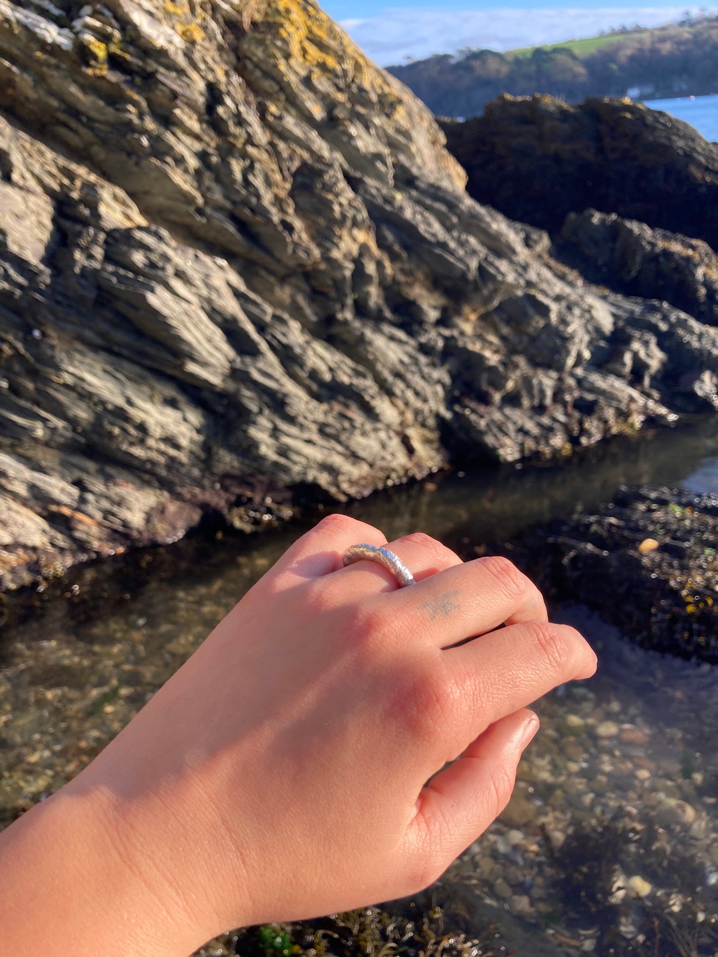 Chunky Molten Rock Ring