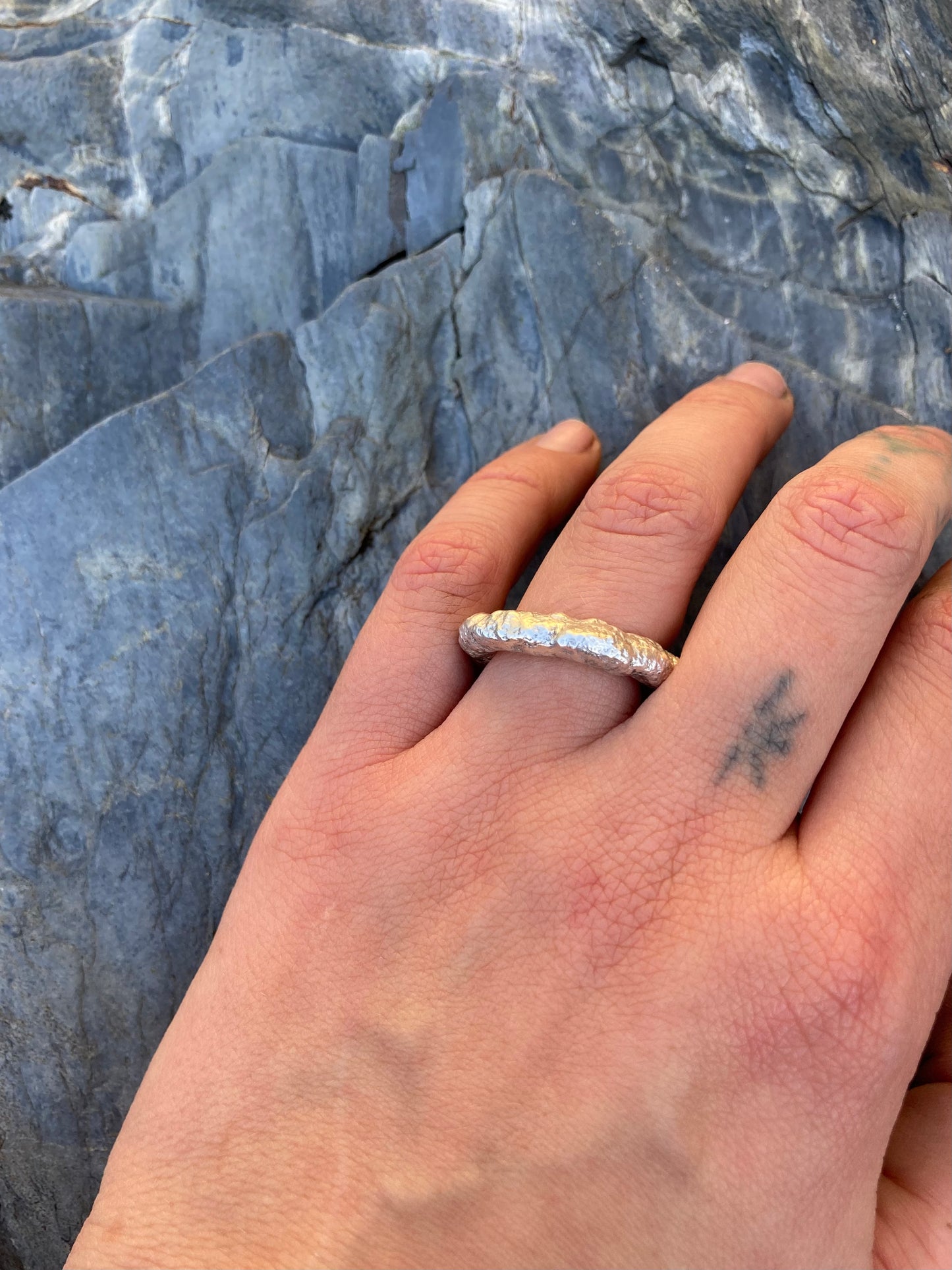 Chunky Molten Rock Ring