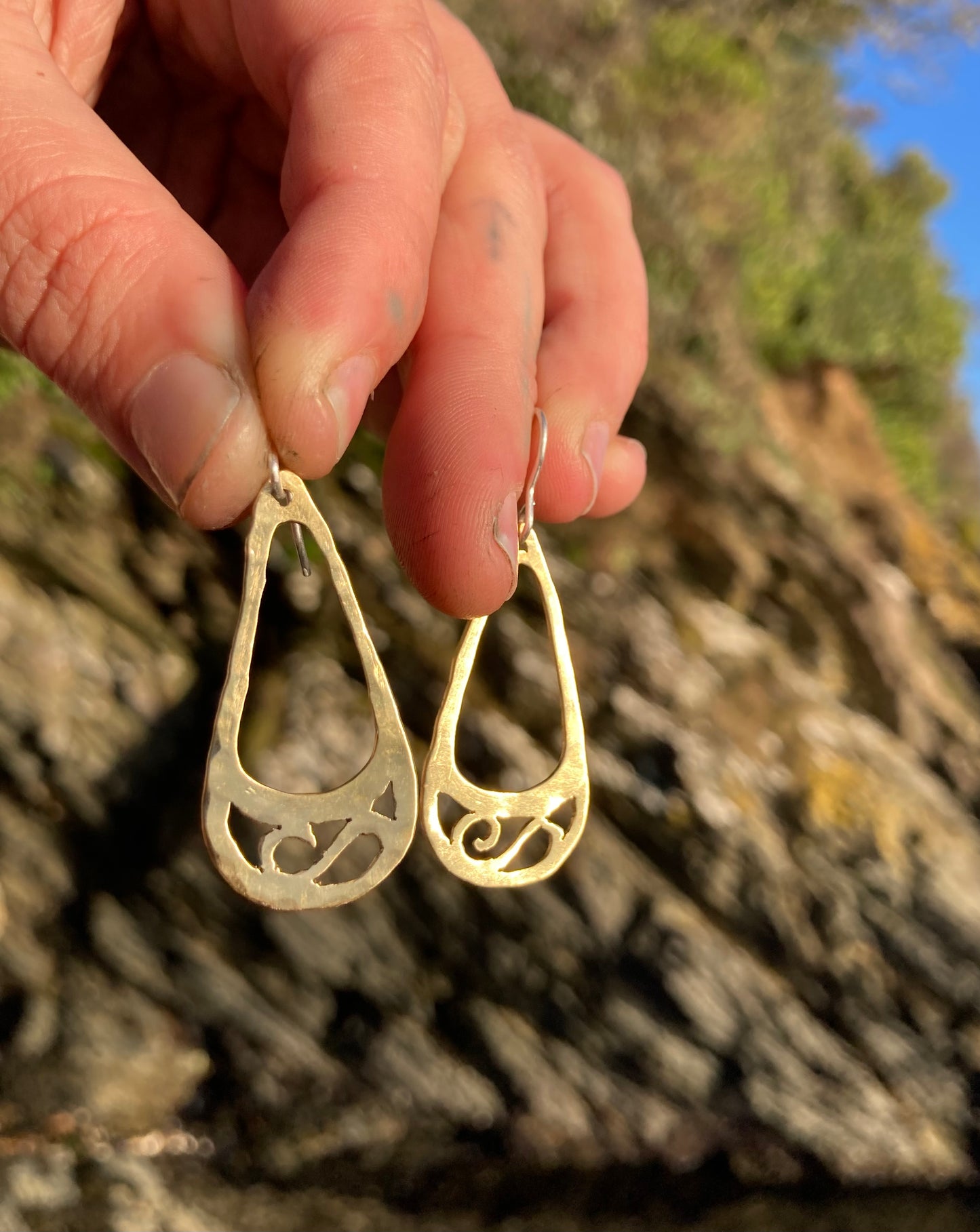 Brass Treasure Earrings