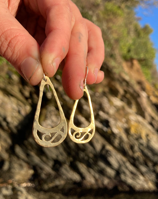 Brass Treasure Earrings