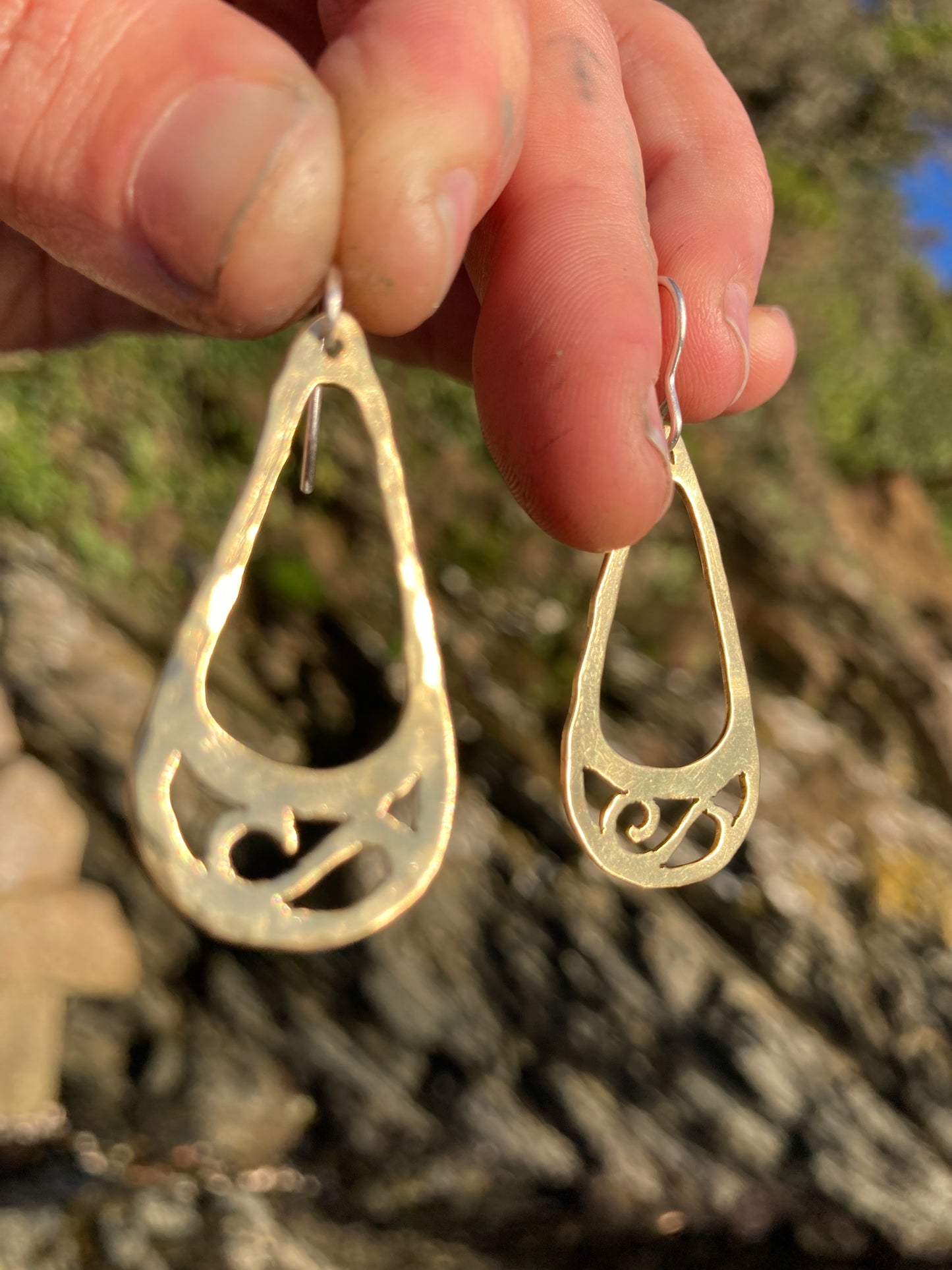 Brass Treasure Earrings