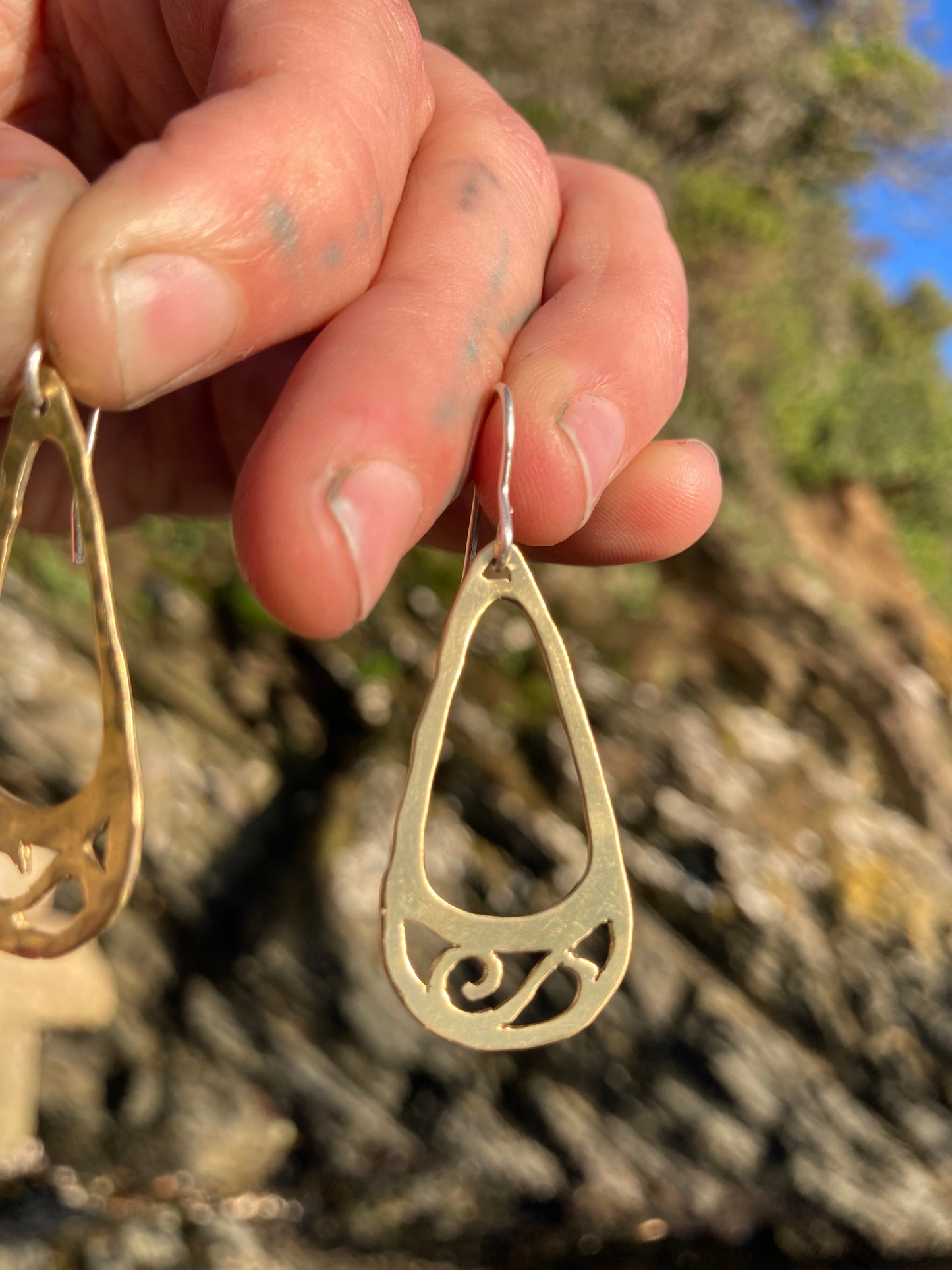 Brass Treasure Earrings