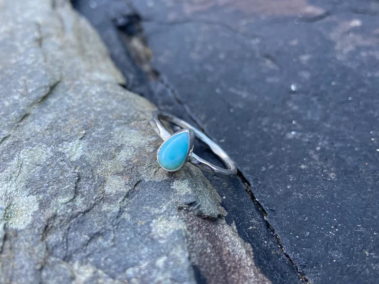 Larimar Drop Ring